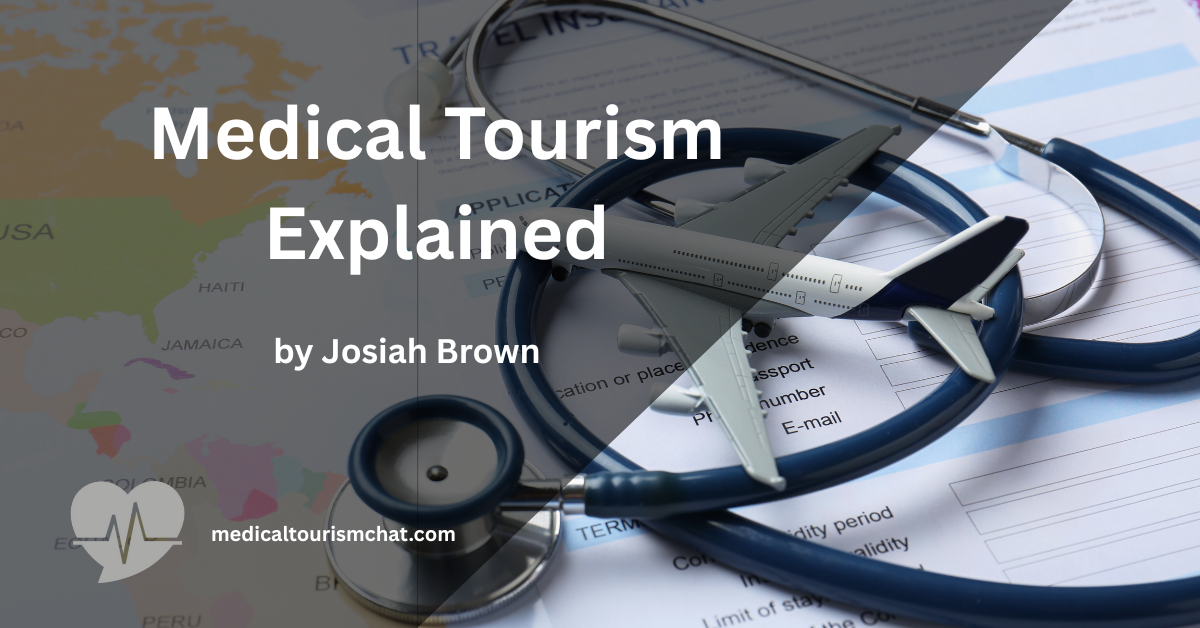 Traveler reviewing medical tourism options and costs while abroad